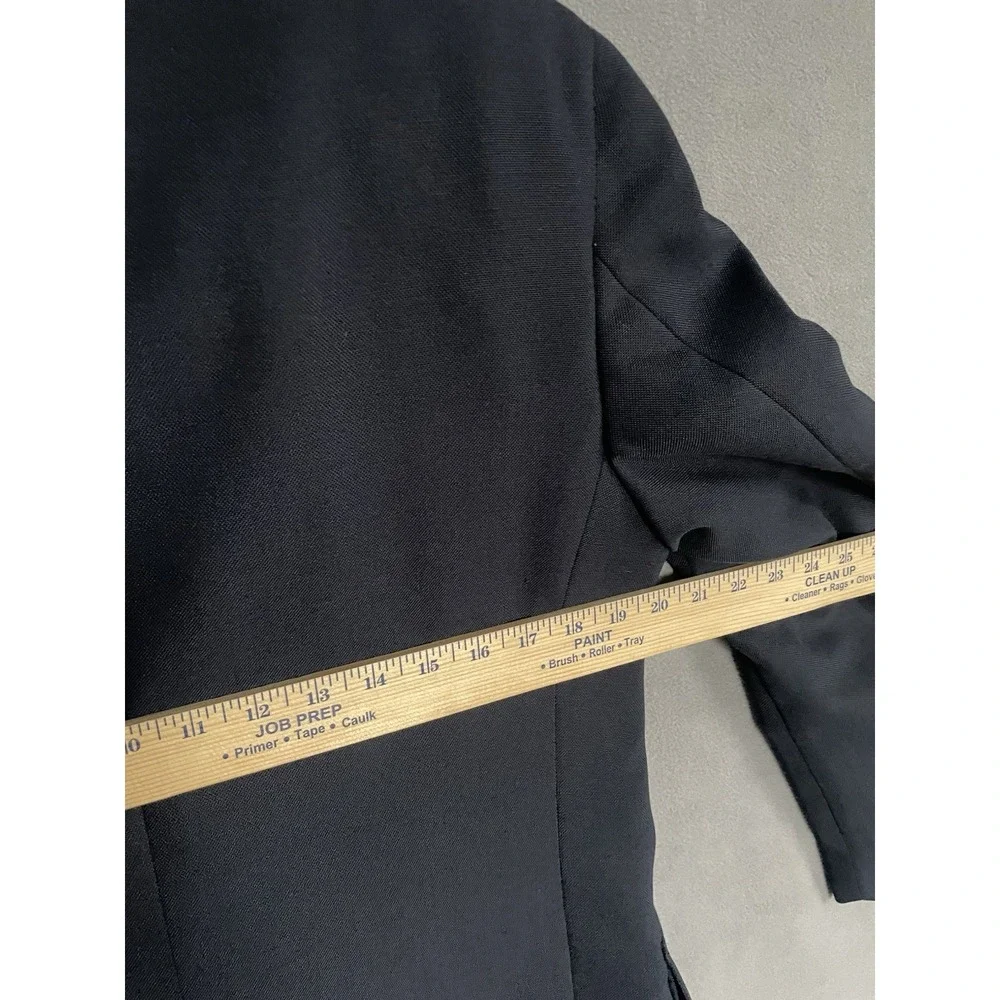 Chaps Ralph Lauren Vtg Wool Blazer 40R‎ Black Gold Button Jacket London Shop